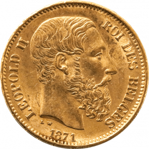 Belgien Leopold II 20 Francs 5,80g